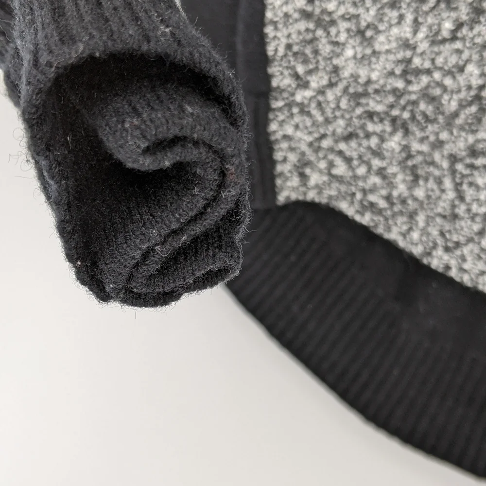 Athleta Wool Blend Knit Pullover Brindle Sweater Marled Long Sleeve Thumb Holes - Picture 5 of 14